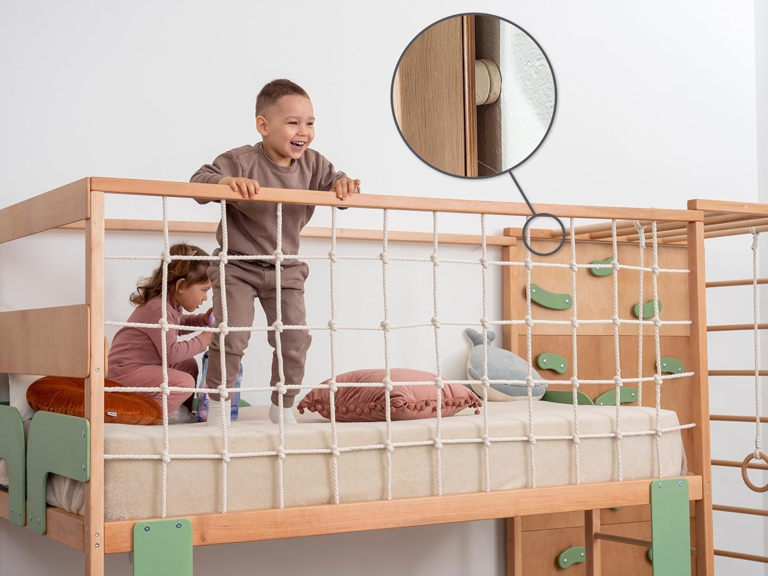 Montessori Twin Bunk Bed for Toddlers