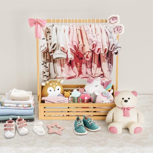 Storage Box & Hanging Rod for Kids