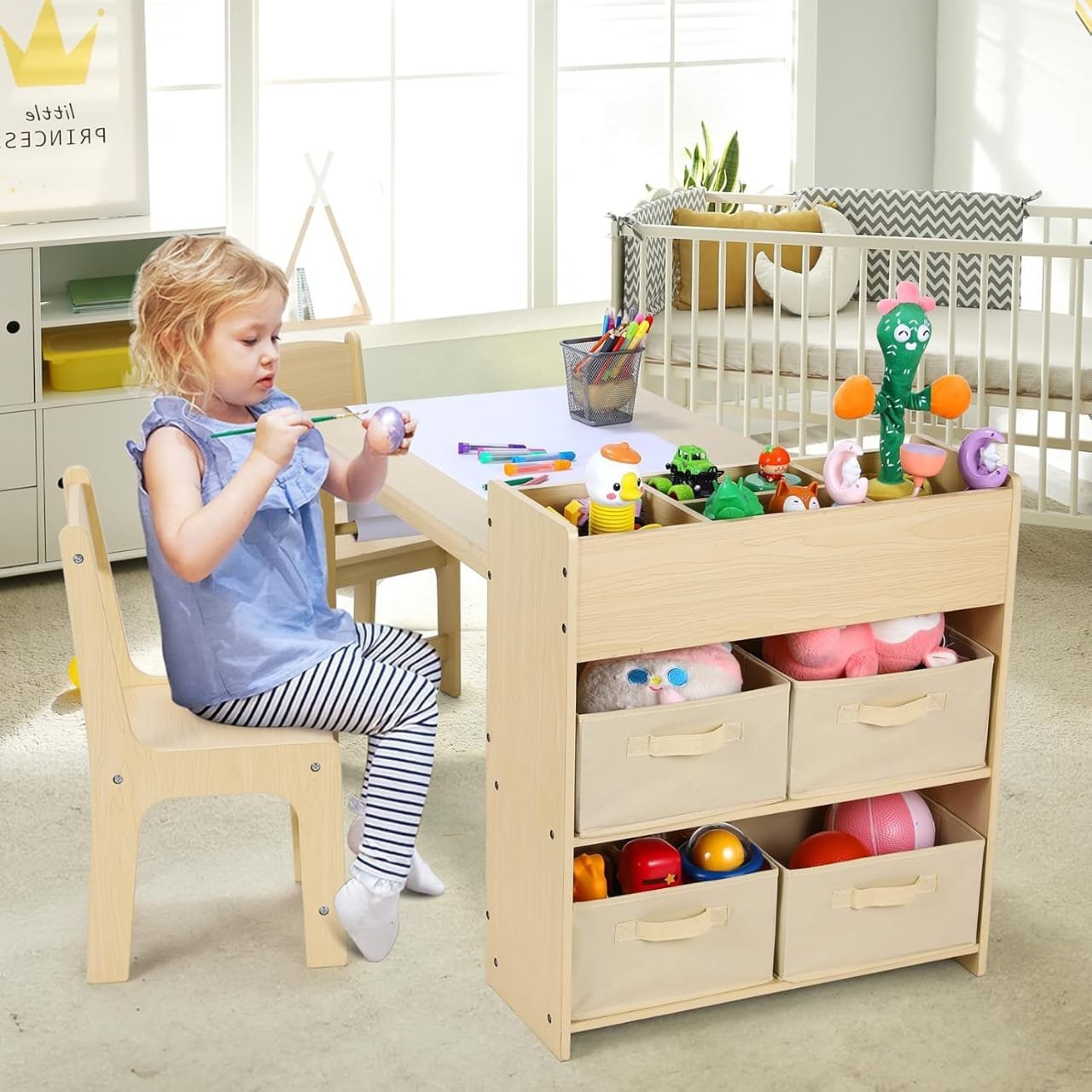 Kids Art Table and Chairs Set