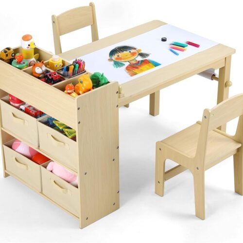 Kids Art Table and Chairs Set
