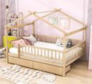 Wooden Montessori House Bed