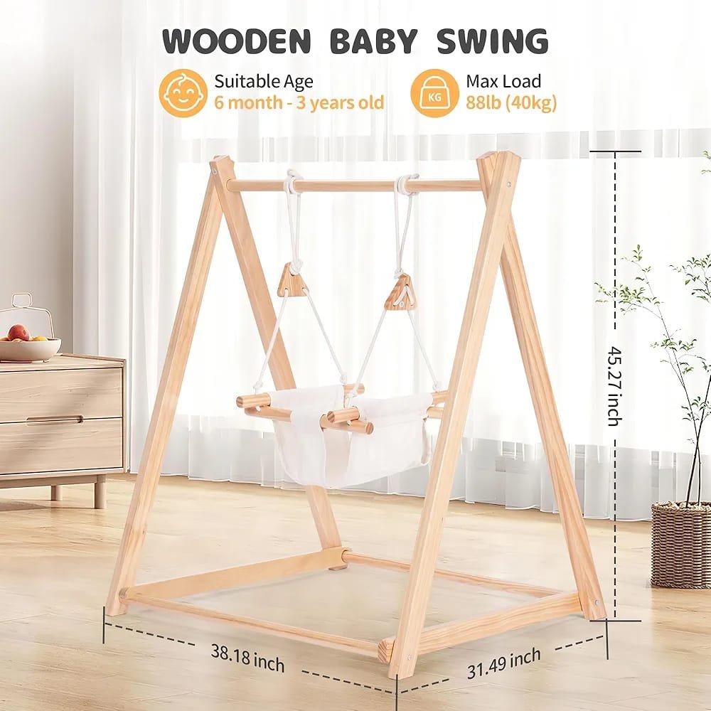 Wooden Baby Swing
