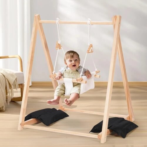 Wooden Baby Swing 