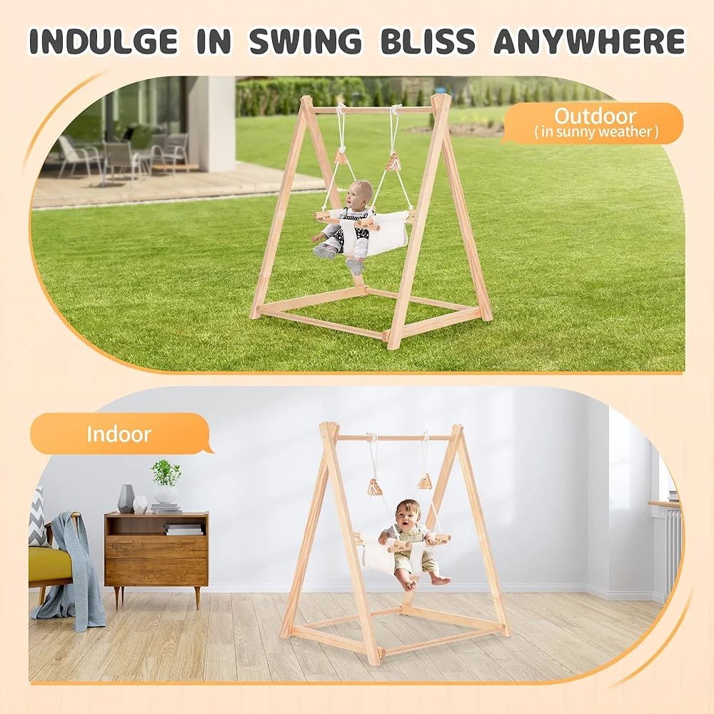 Wooden Baby Swing
