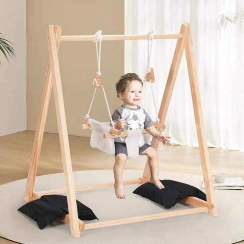 Wooden Baby Swing 