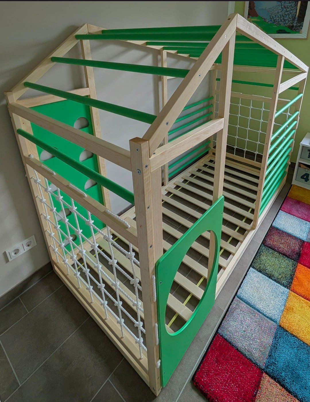 Gym Bed with Roof for Kids