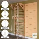 Swedish Ladder with Wall Climbing for Adults 