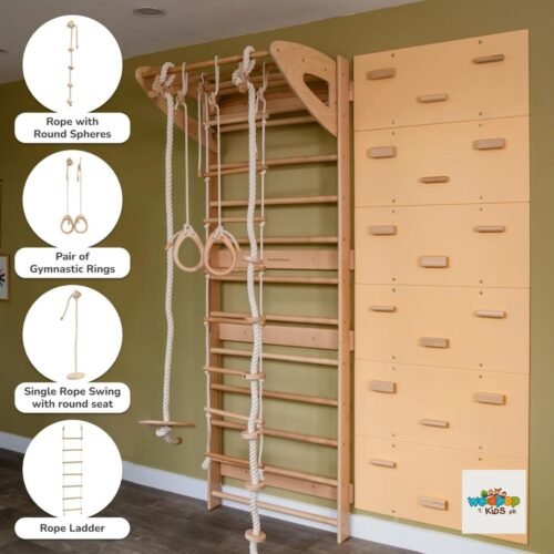 Swedish Ladder with Wall Climbing for Adults 