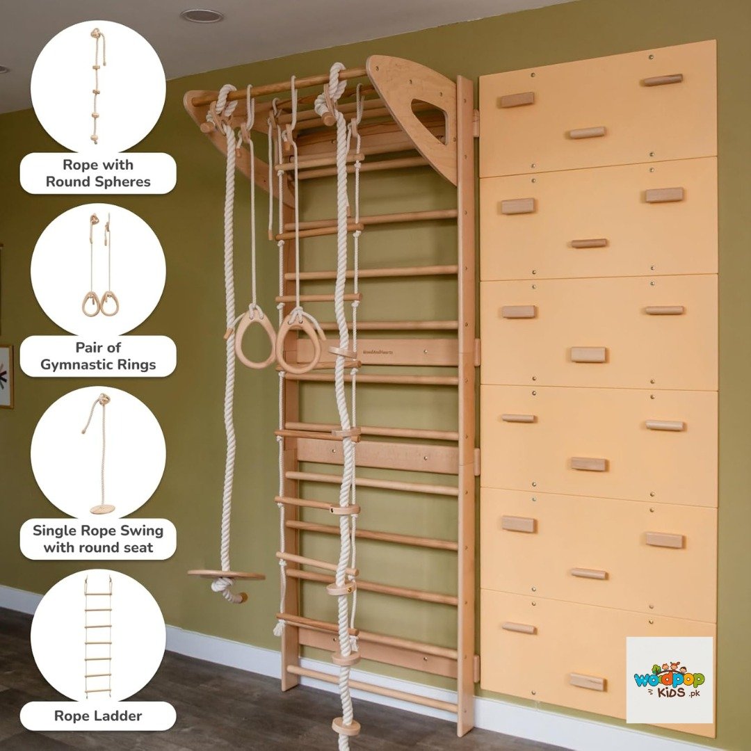 Swedish Ladder with Wall Climbing for Adults