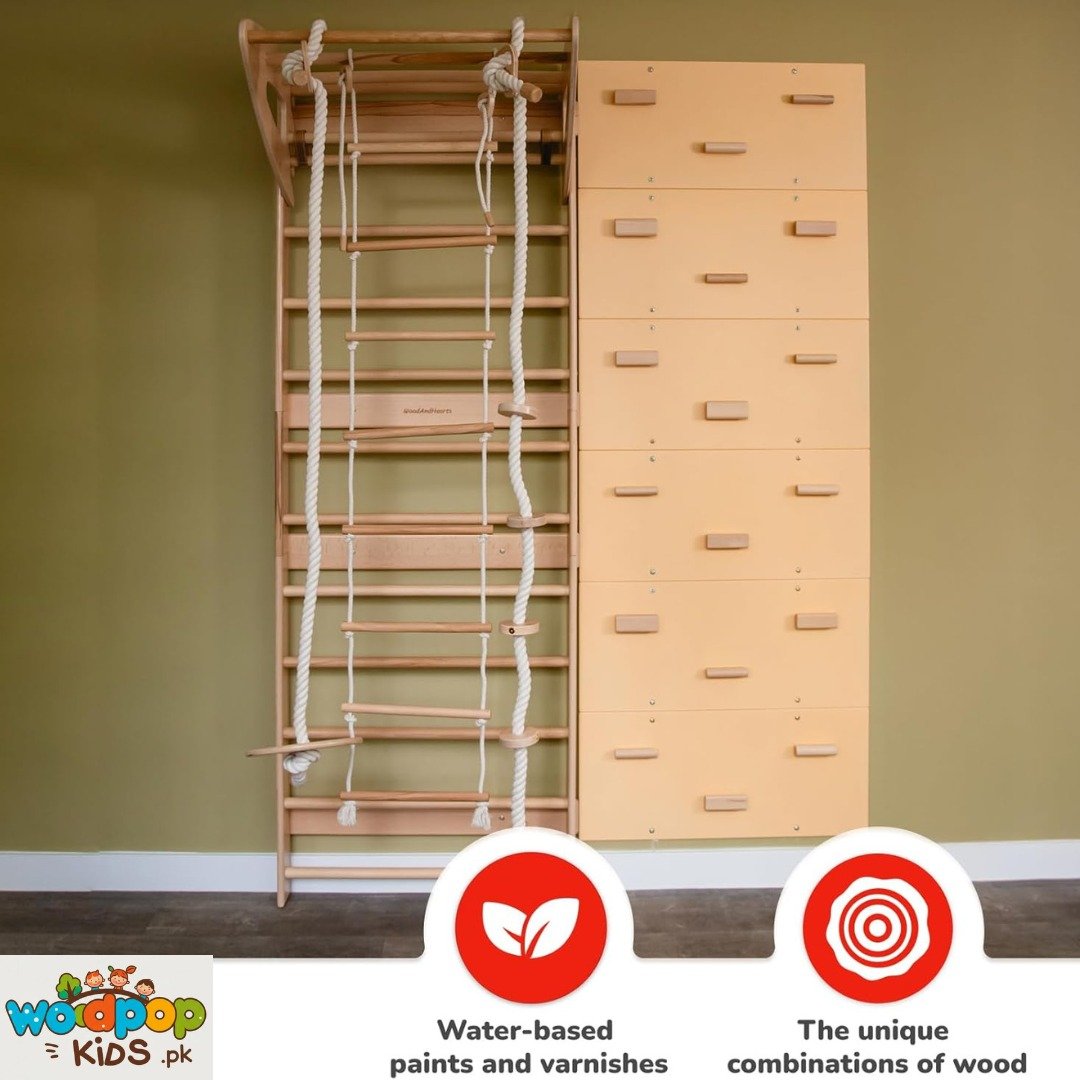 Swedish Ladder with Wall Climbing for Adults