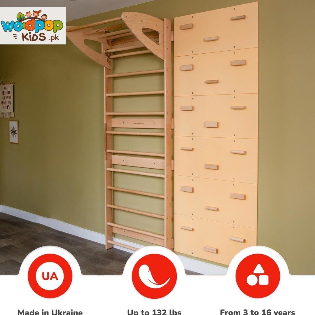 Swedish Ladder with Wall Climbing for Adults