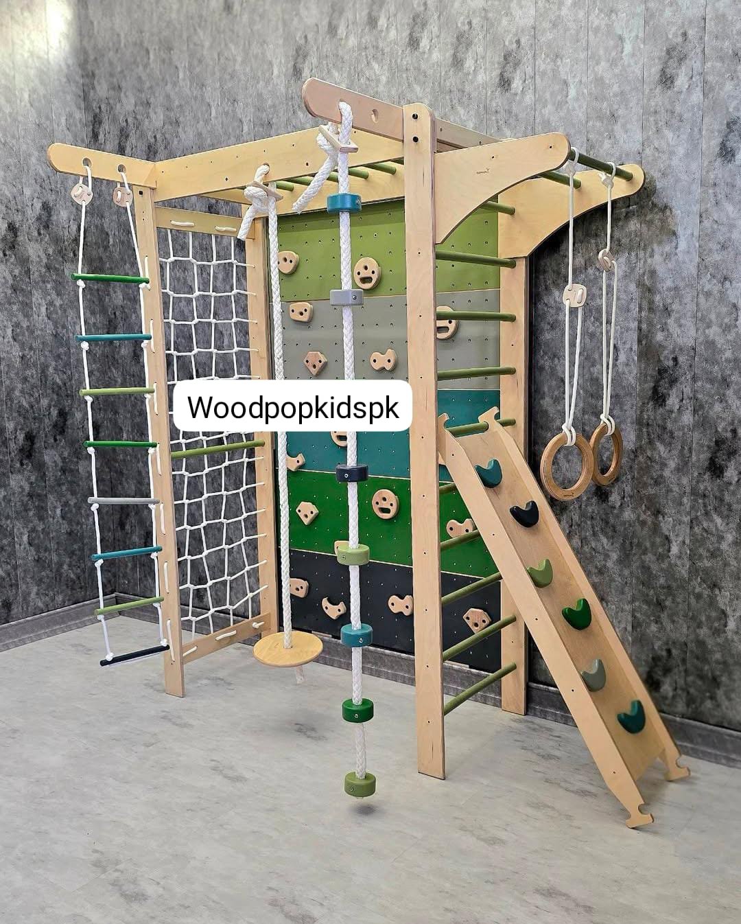 Jungle Gym Monkey Bars with Slide