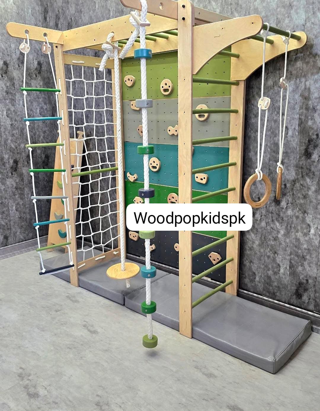 Jungle Gym Monkey Bars with Slide