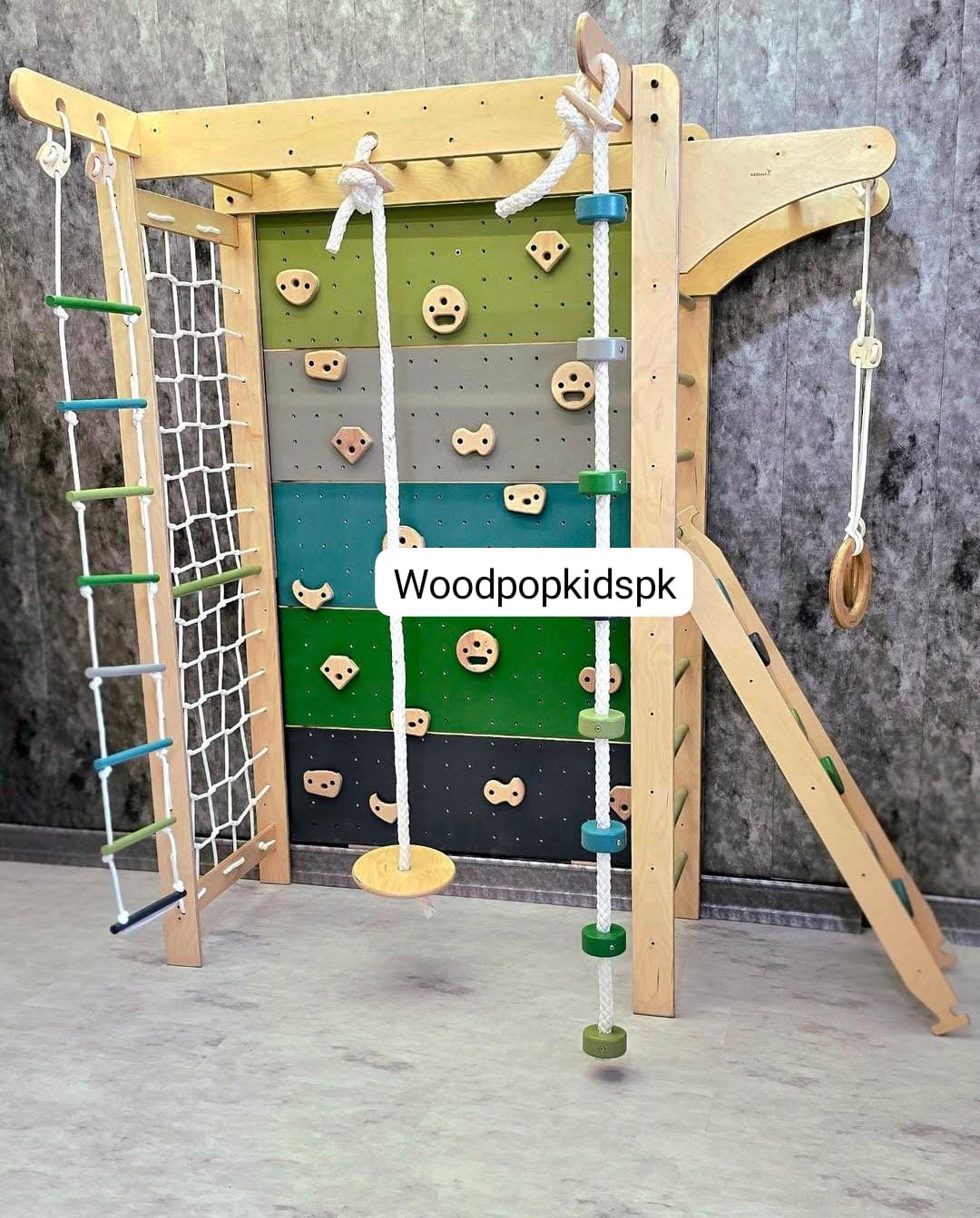 Jungle Gym Monkey Bars with Slide