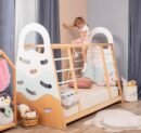 Wood Toddler Climbing Bed 