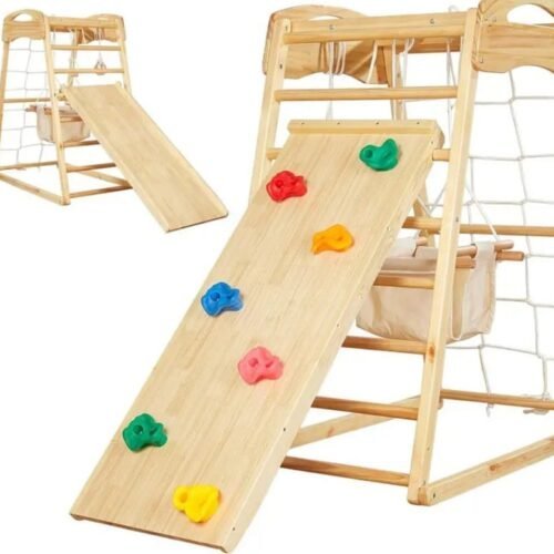 7-in-1 Wood Indoor Playground for Toddlers 
