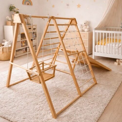 Foldable Montessori Wooden Playground