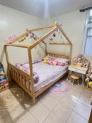 Kids Floor Bed with House Shape 