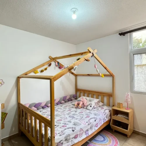 Kids Floor Bed with House Shape 
