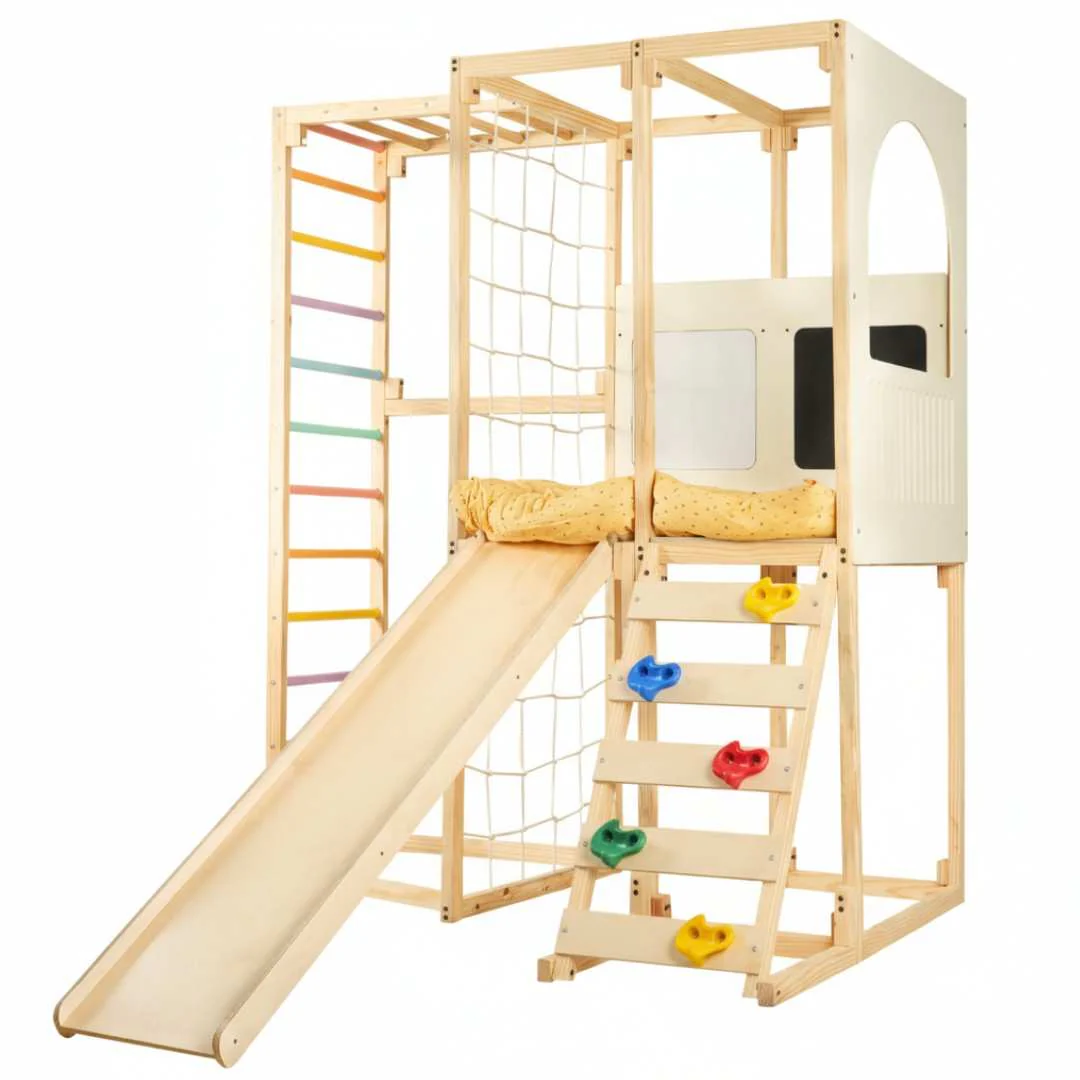 7-in-1 Indoor Wooden Adventure Gym