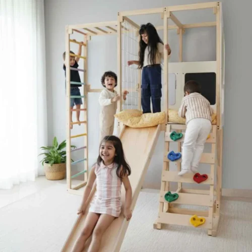7-in-1 Indoor Wooden Adventure Gym