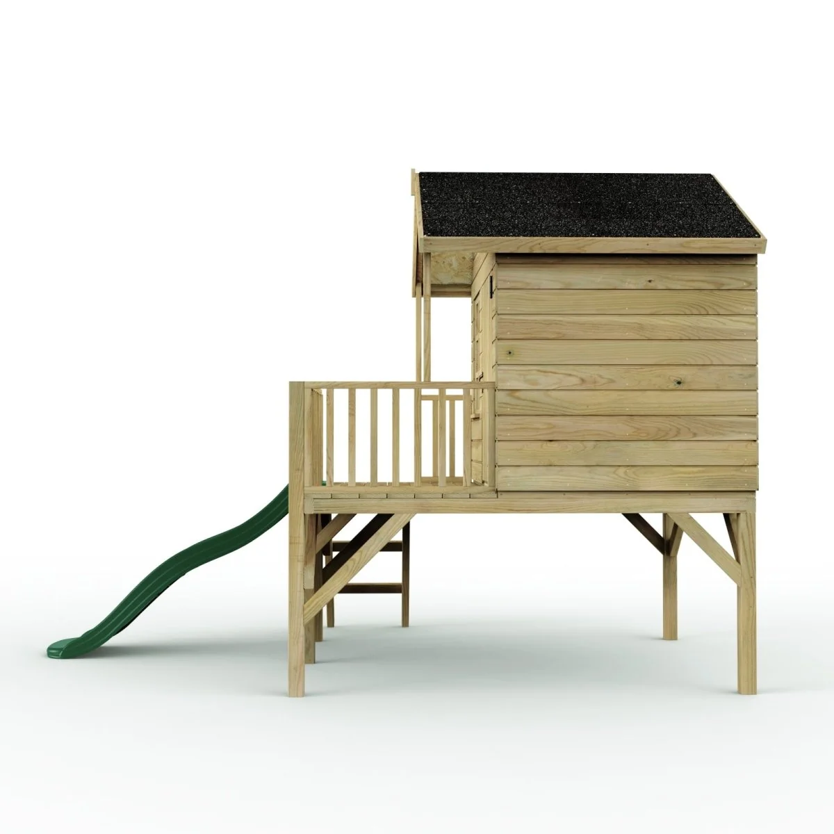 Wooden Kids Playhouse with Slide