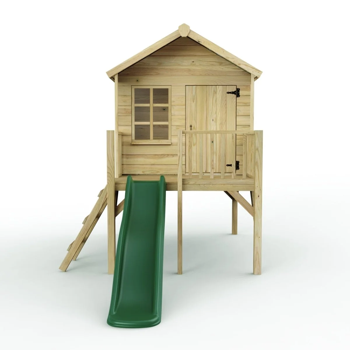 Wooden Kids Playhouse with Slide
