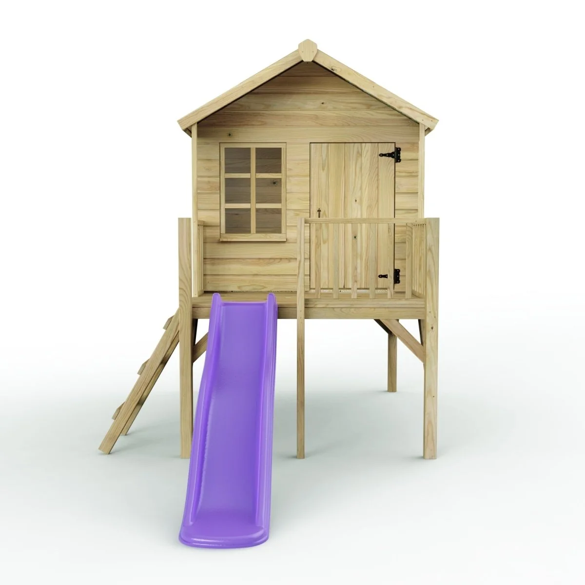 Wooden Kids Playhouse with Slide
