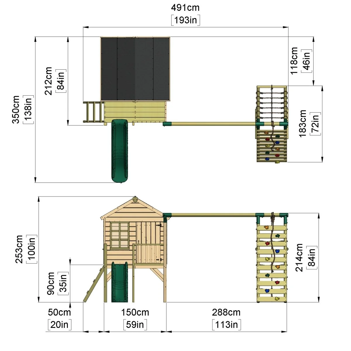 Wooden Kids Adventure Playset
